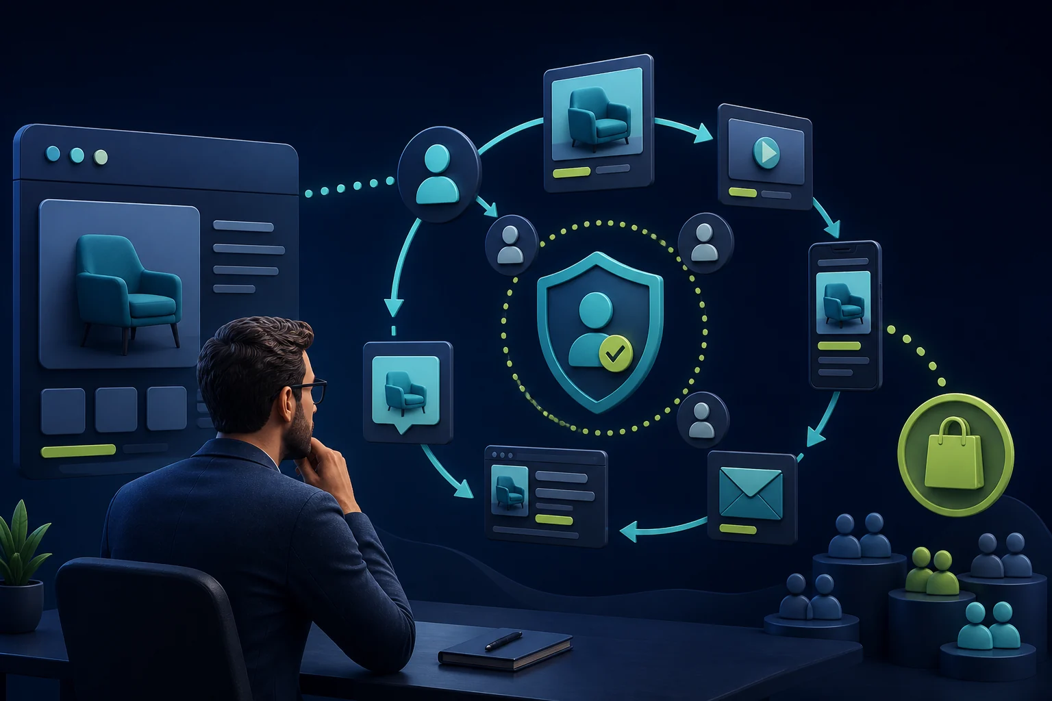 Remarketing strategija sa segmentima publike i ponovnim putem do kupovine